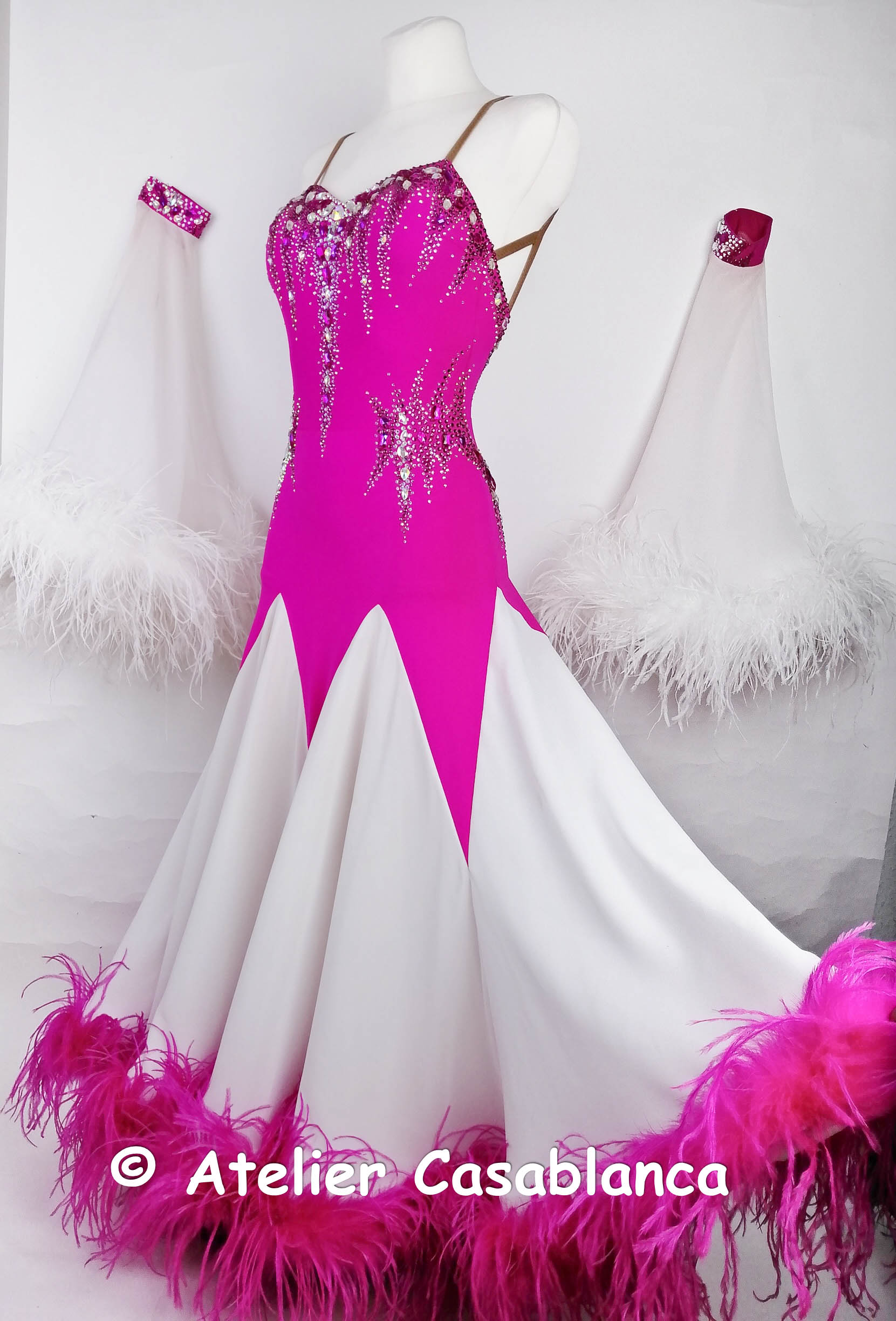 ATELIER HIROKO YAMAGUCHI社交ダンスドレス Lモダンドレス